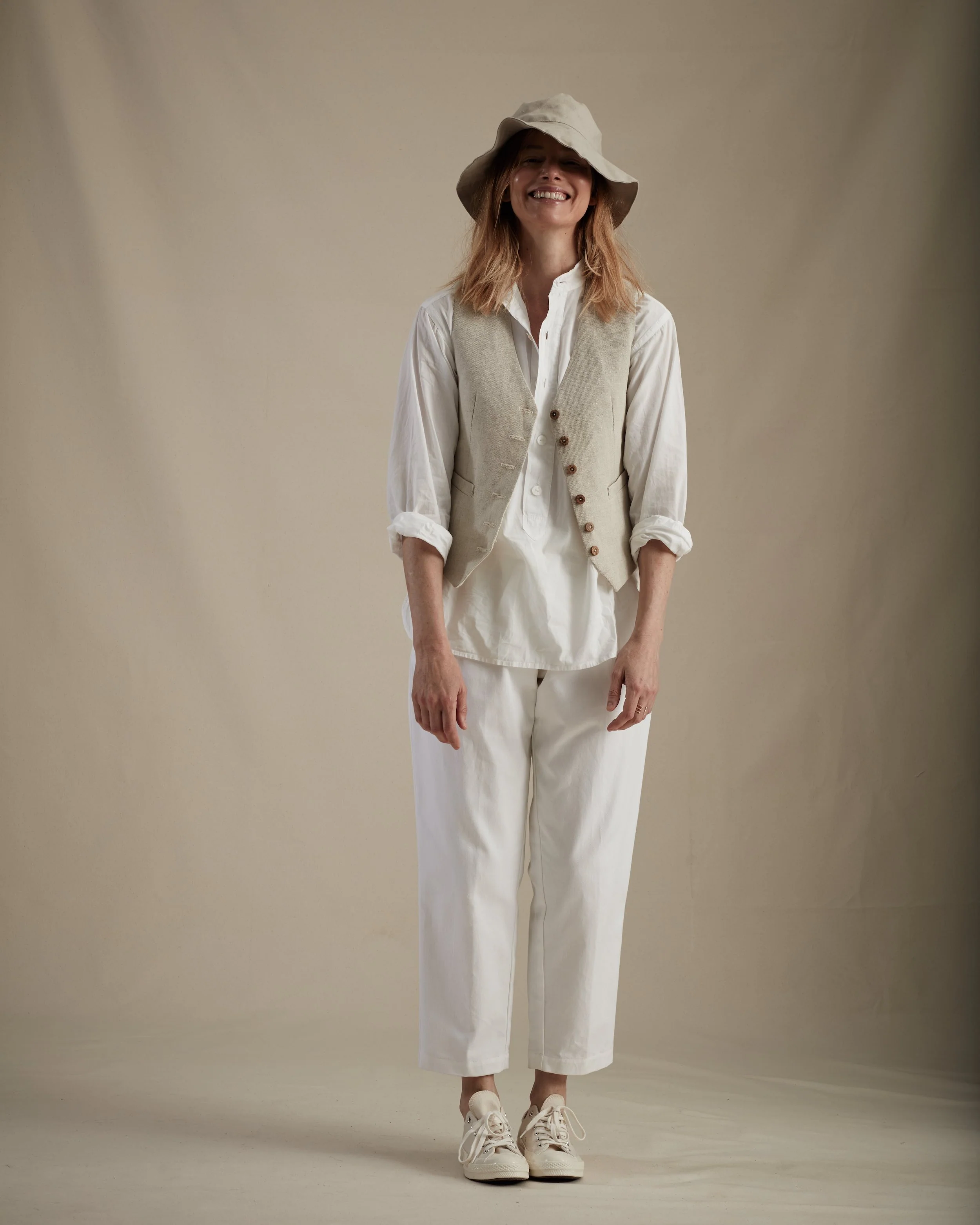 Lightweight Collarless Shirt - Image 4
